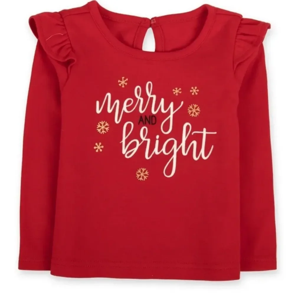 NWT Baby Essentials Merry and Bright Christmas Outfit Photos Size 9M